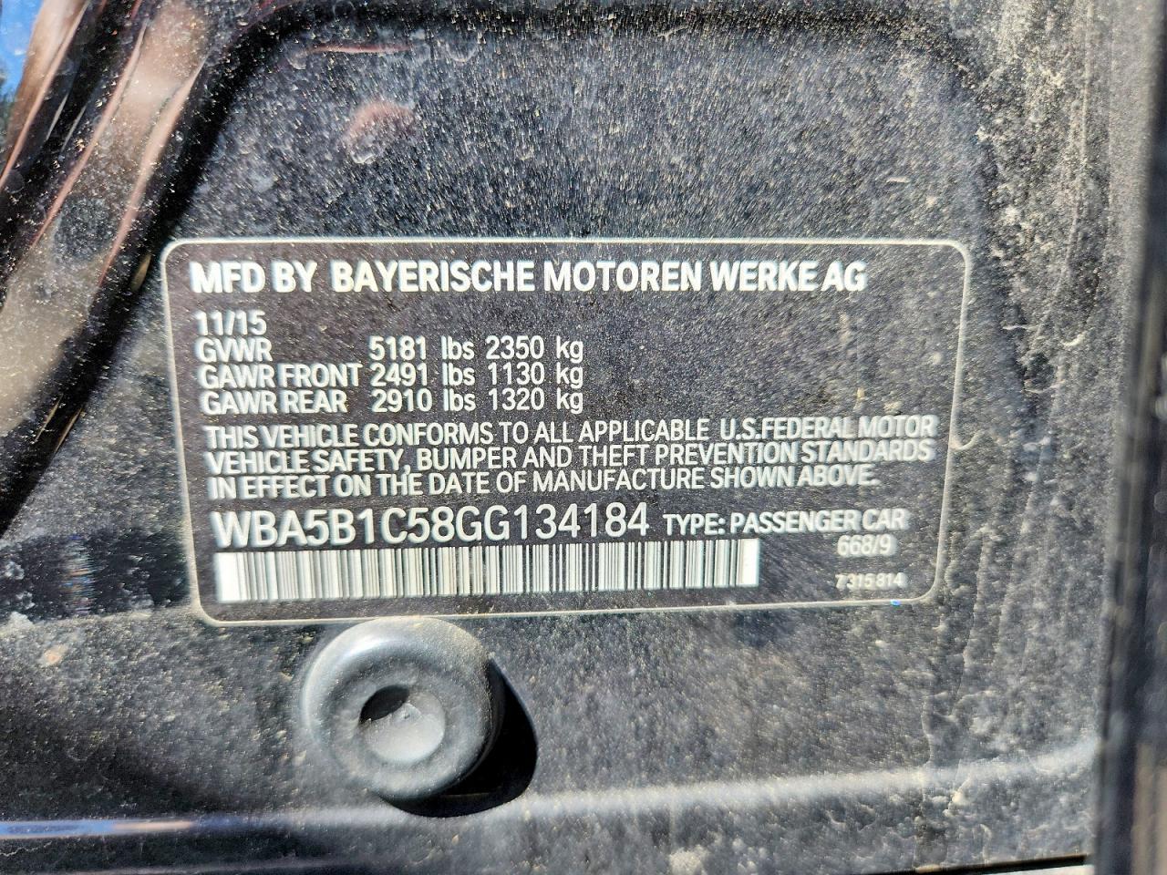 2016 BMW 535 I - zdjęcie 12