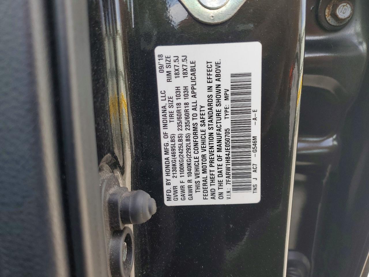 2018 Honda Cr-V Exl - zdjęcie 14