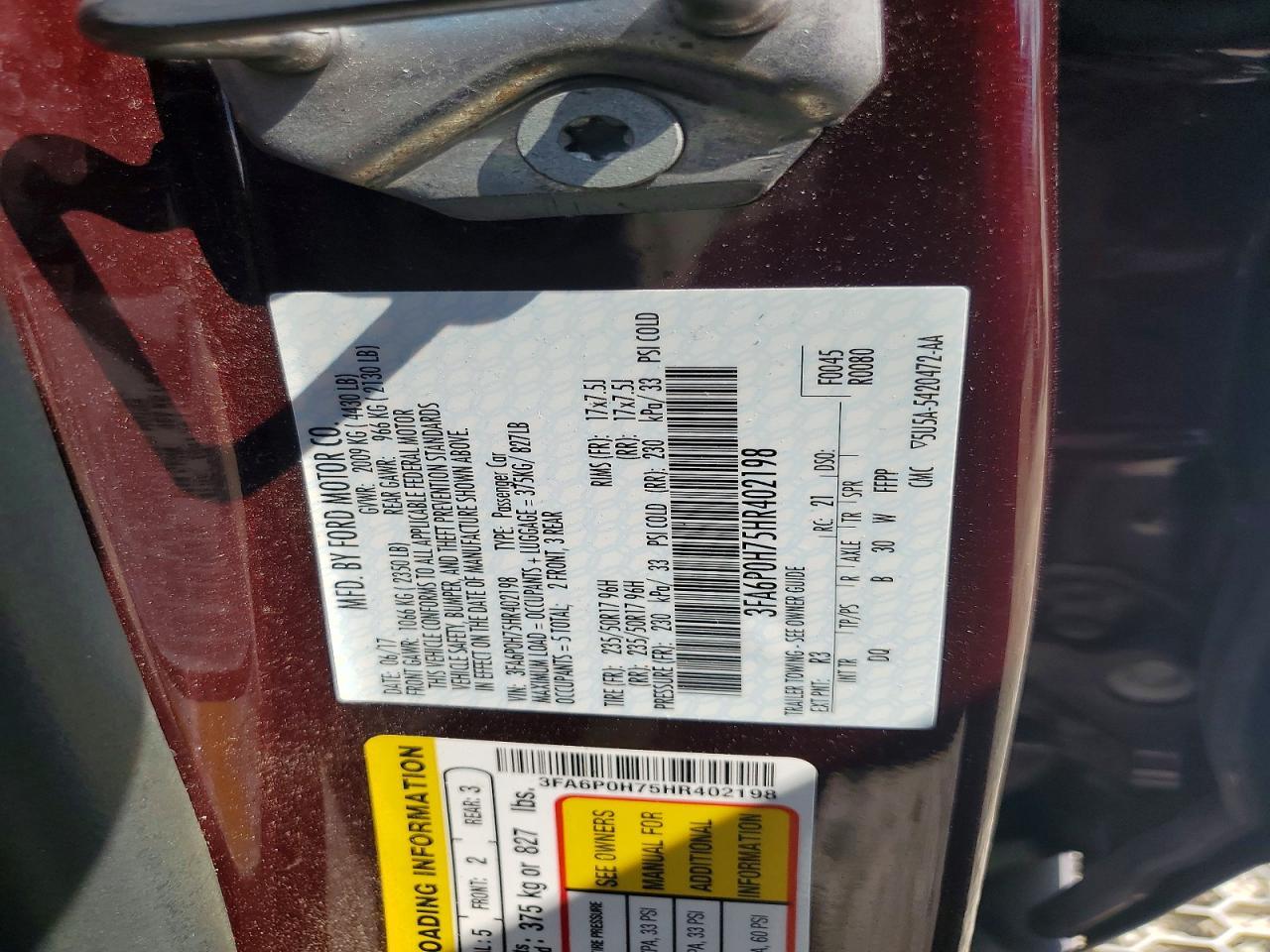2017 Ford Fusion Se - zdjęcie 12