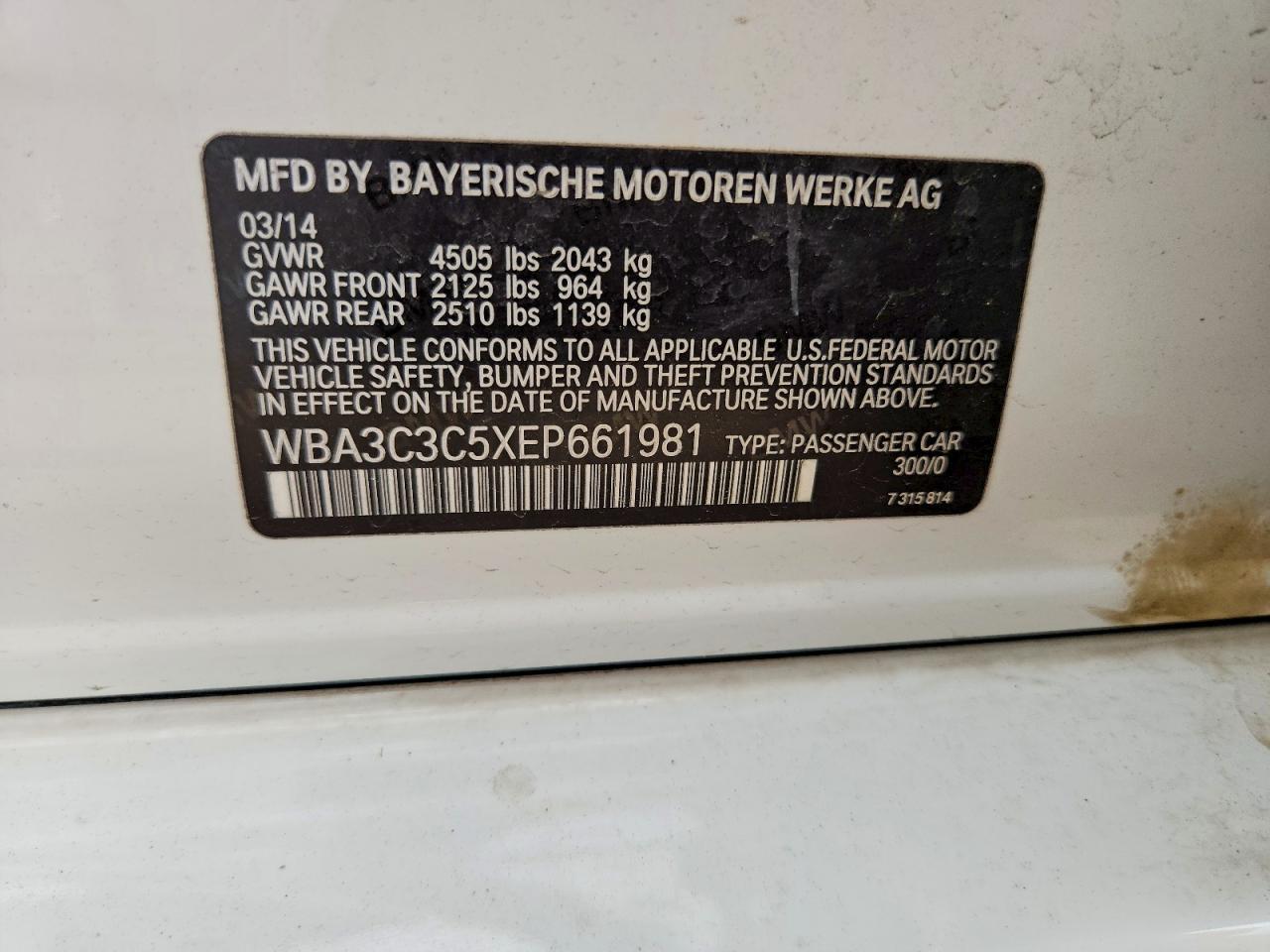 2014 BMW 320 I xDrive - zdjęcie 12