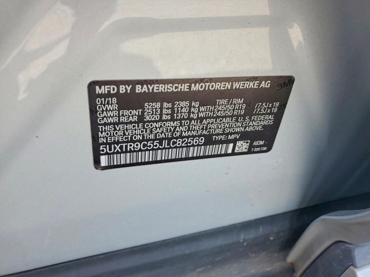 2018 BMW X3 xDrive30I - zdjęcie 13