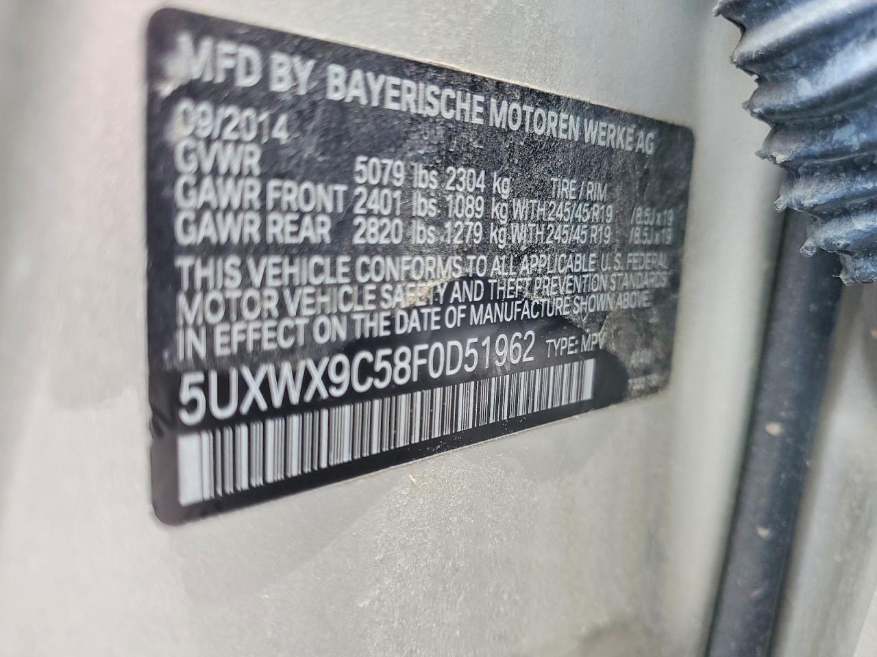 2015 BMW X3 xDrive28I - zdjęcie 13