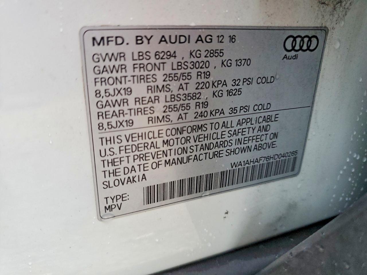 2017 Audi Q7 Premium - zdjęcie 12