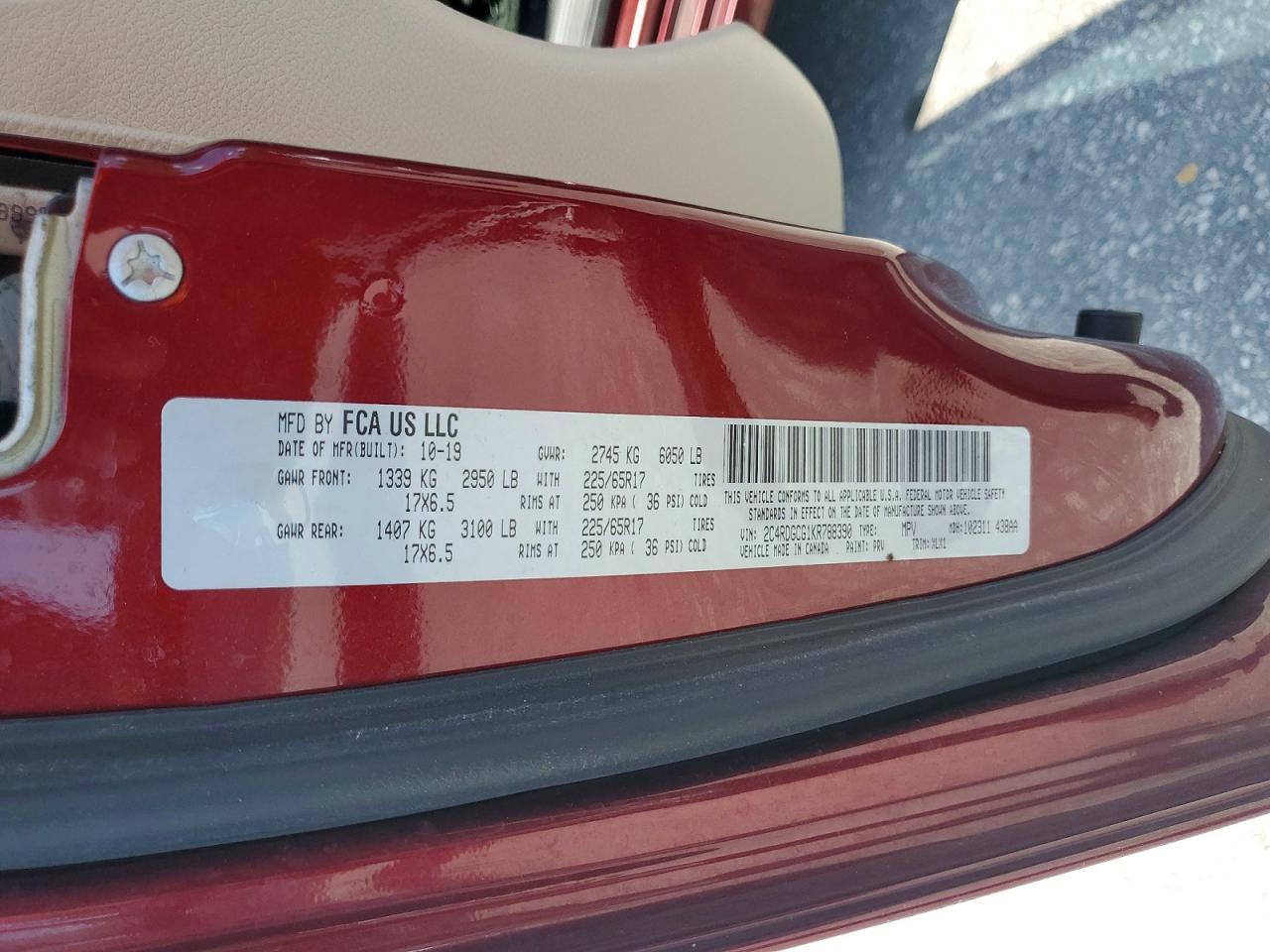 2019 Dodge Grand Caravan Sxt - zdjęcie 13