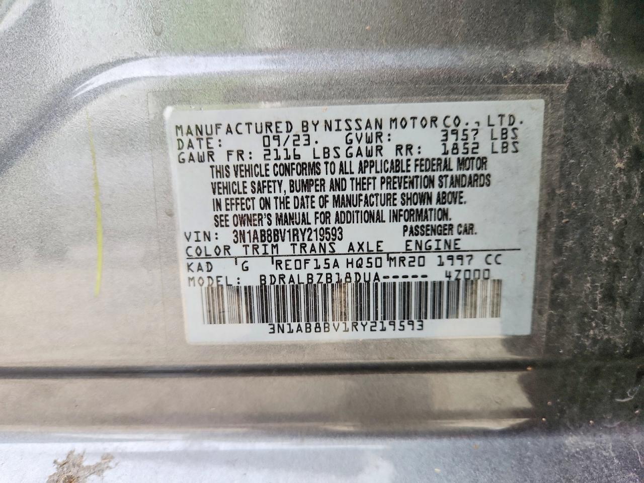 2024 Nissan Sentra S - zdjęcie 12