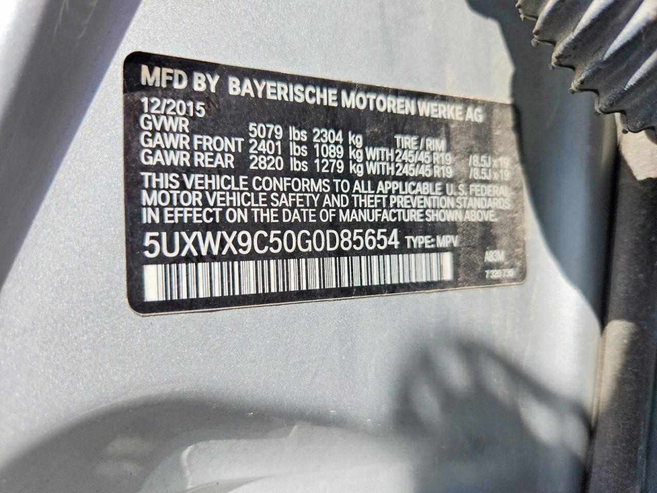 2016 BMW X3 xDrive28I - zdjęcie 13