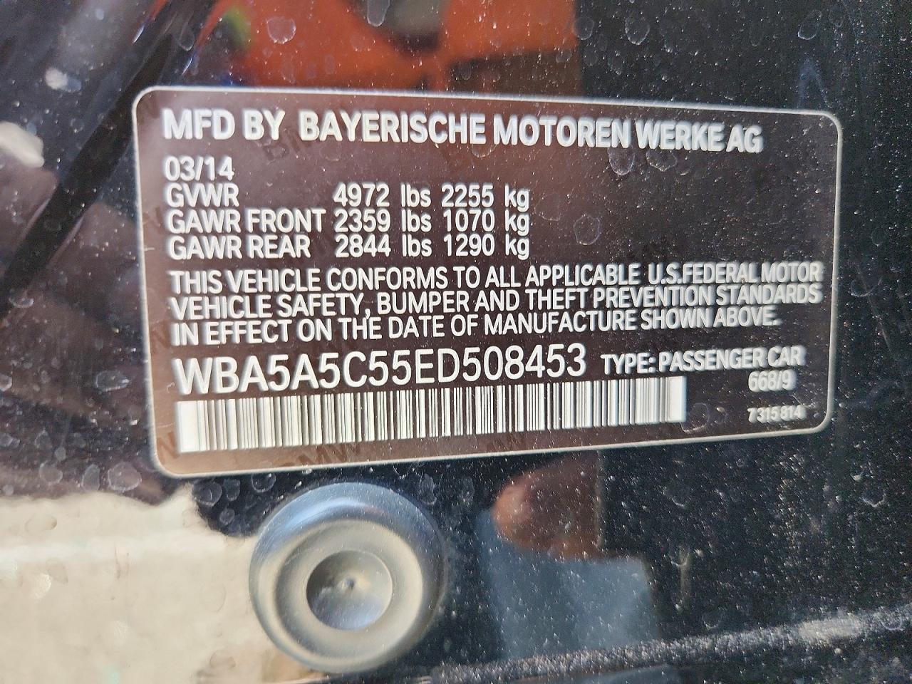 2014 BMW 528 I - zdjęcie 12