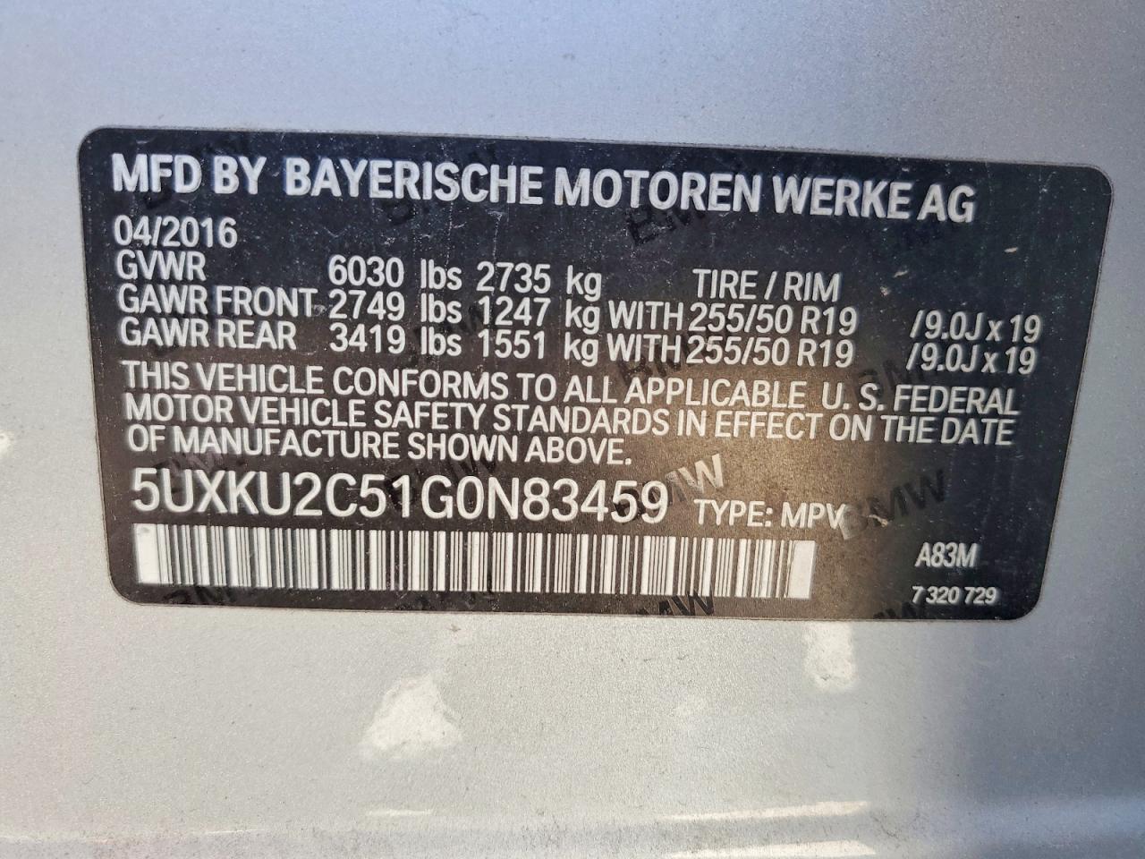 2016 BMW X6 xDrive35I - zdjęcie 13