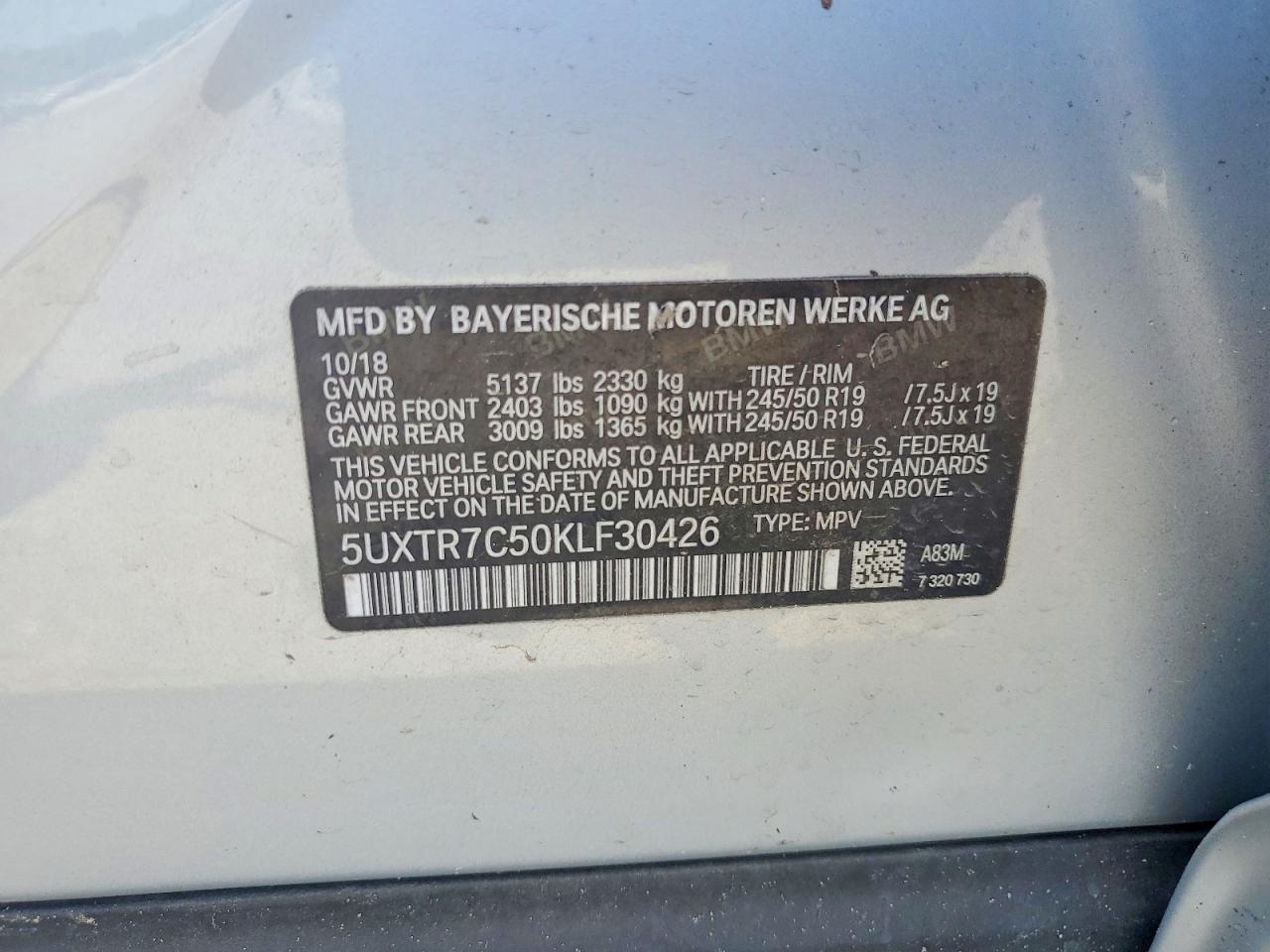 2019 BMW X3 Sdrive30I - zdjęcie 13