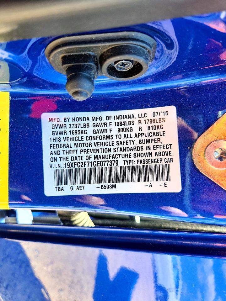 2016 Honda Civic Ex - zdjęcie 13