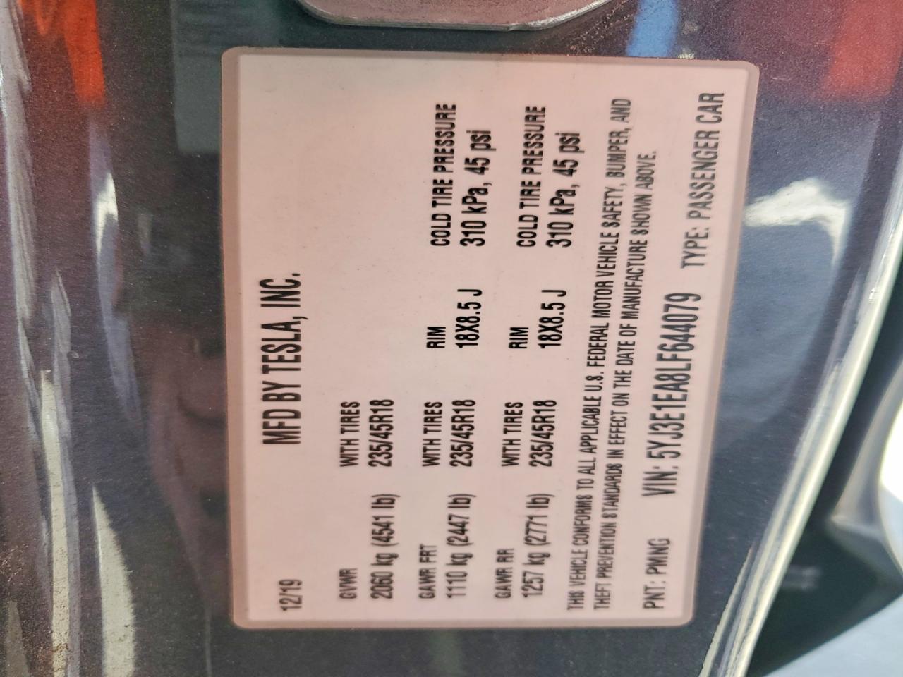 2020 Tesla Model 3 - zdjęcie 12