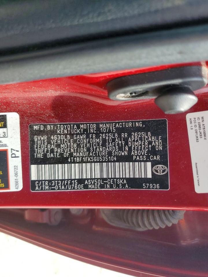 2016 Toyota Camry Se - zdjęcie 12