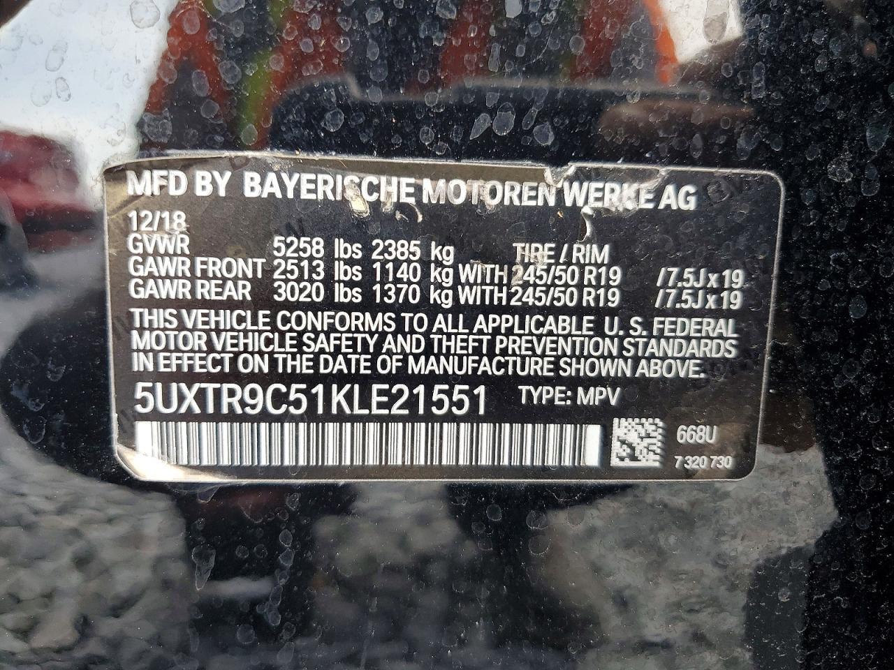 2019 BMW X3 xDrive30I - zdjęcie 13