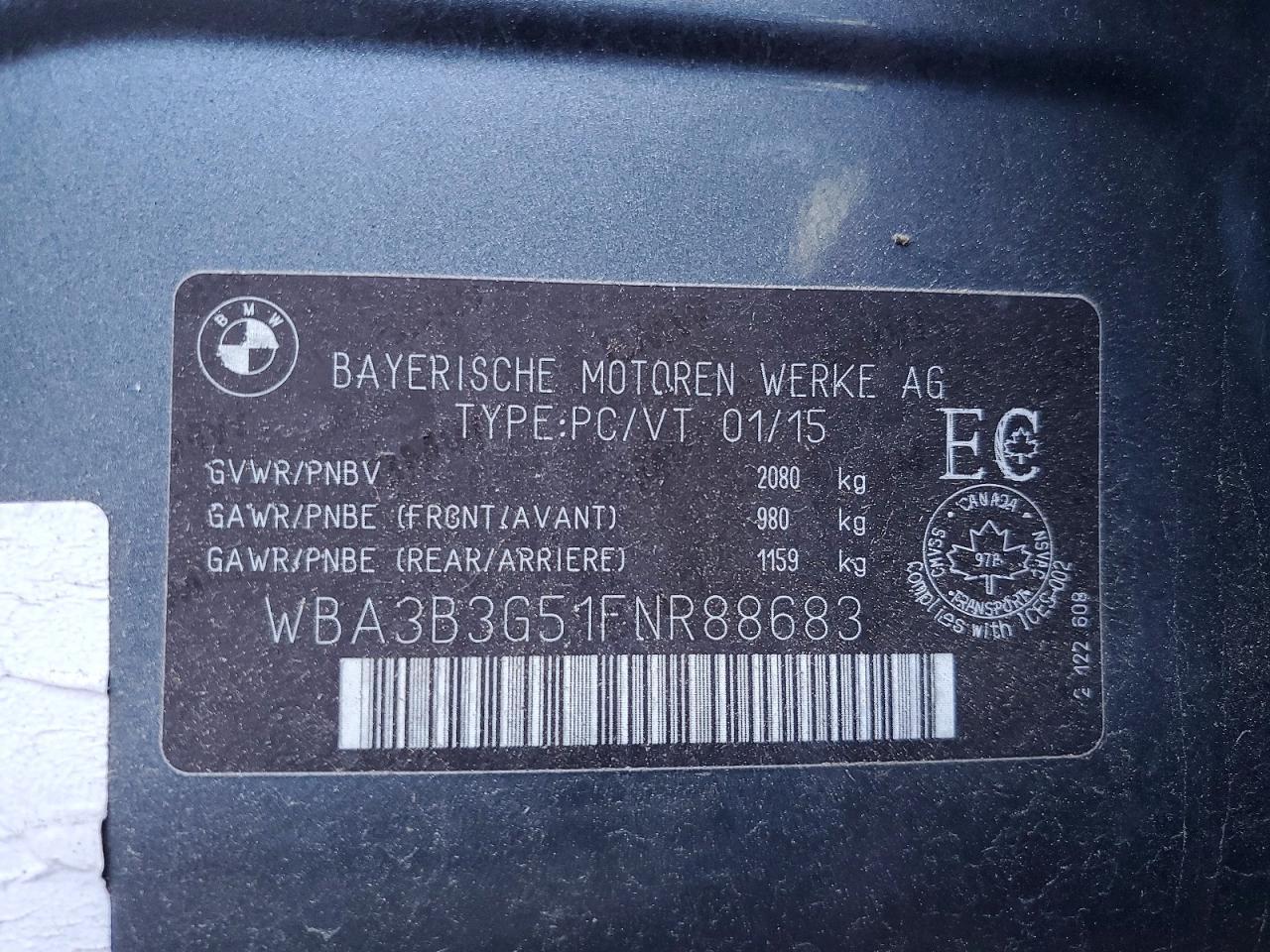 2015 BMW 328 Xi - zdjęcie 12