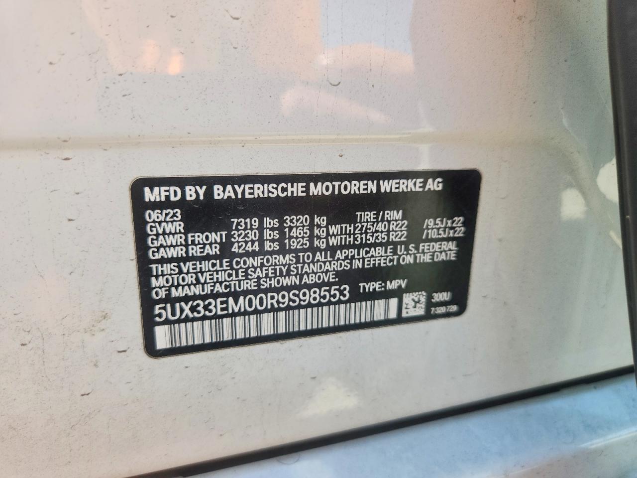2024 BMW X7 M60I - zdjęcie 12