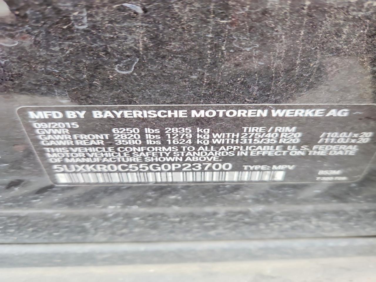 2016 BMW X5 xDrive35I - zdjęcie 12
