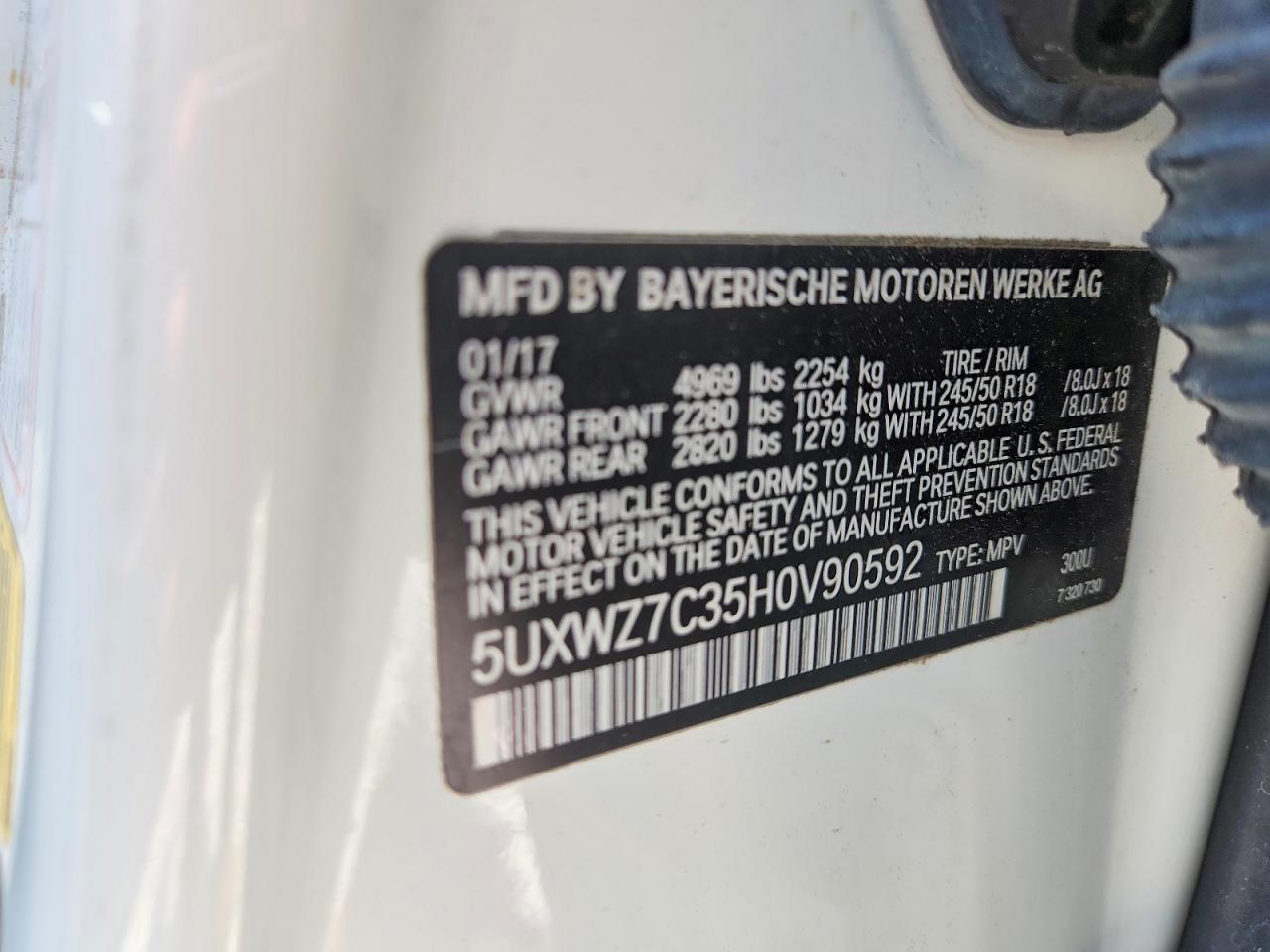 2017 BMW X3 Sdrive28I - zdjęcie 12