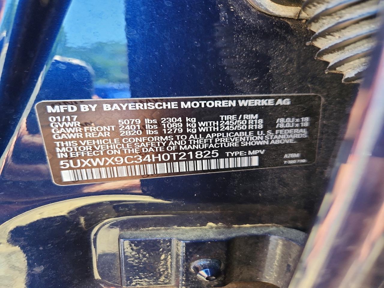 2017 BMW X3 xDrive28I - zdjęcie 13