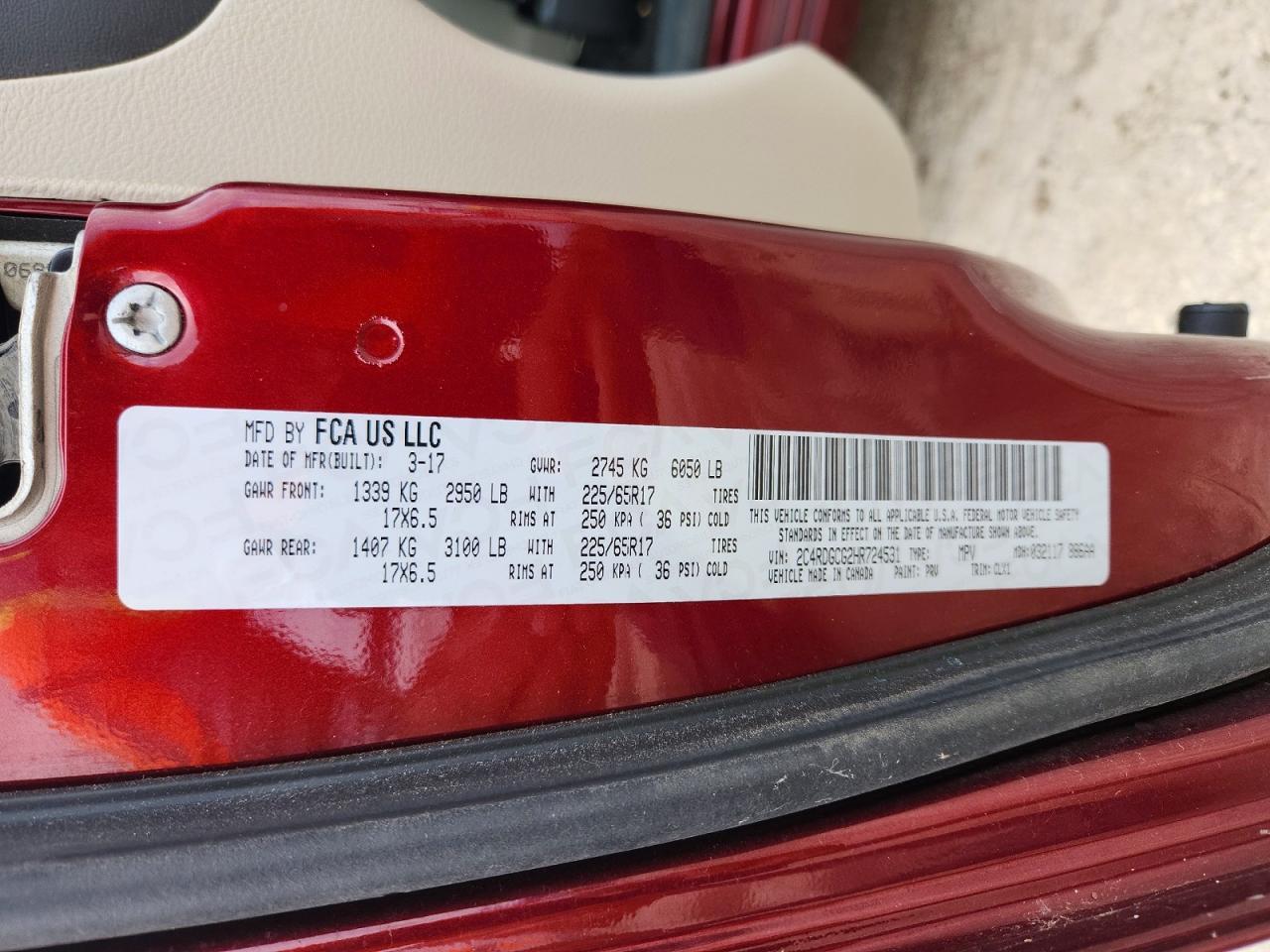 2017 Dodge Grand Caravan Sxt - zdjęcie 13