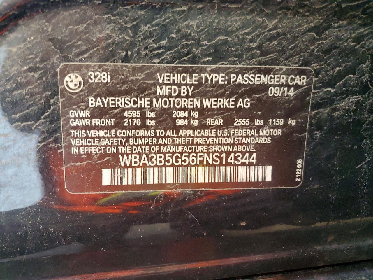 2015 BMW Seria 3 328i - zdjęcie 12