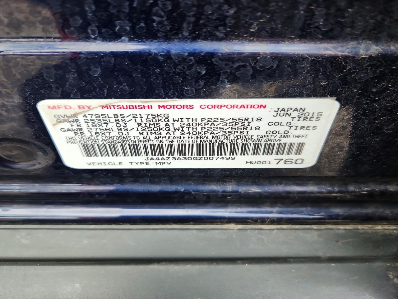 2016 Mitsubishi Outlander Se - zdjęcie 13