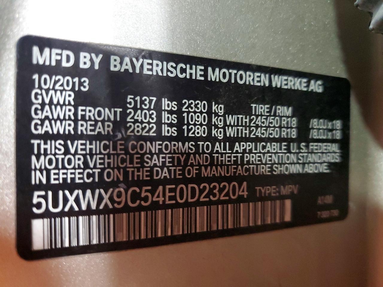 2014 BMW X3 xDrive28I - zdjęcie 13