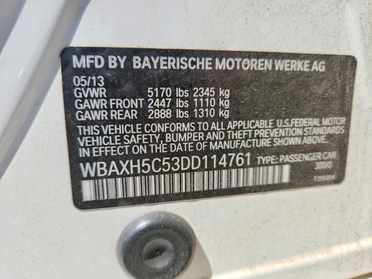 2013 BMW 528I - zdjęcie 12