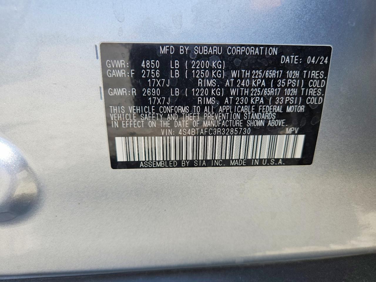 2024 Subaru Outback Premium - zdjęcie 12