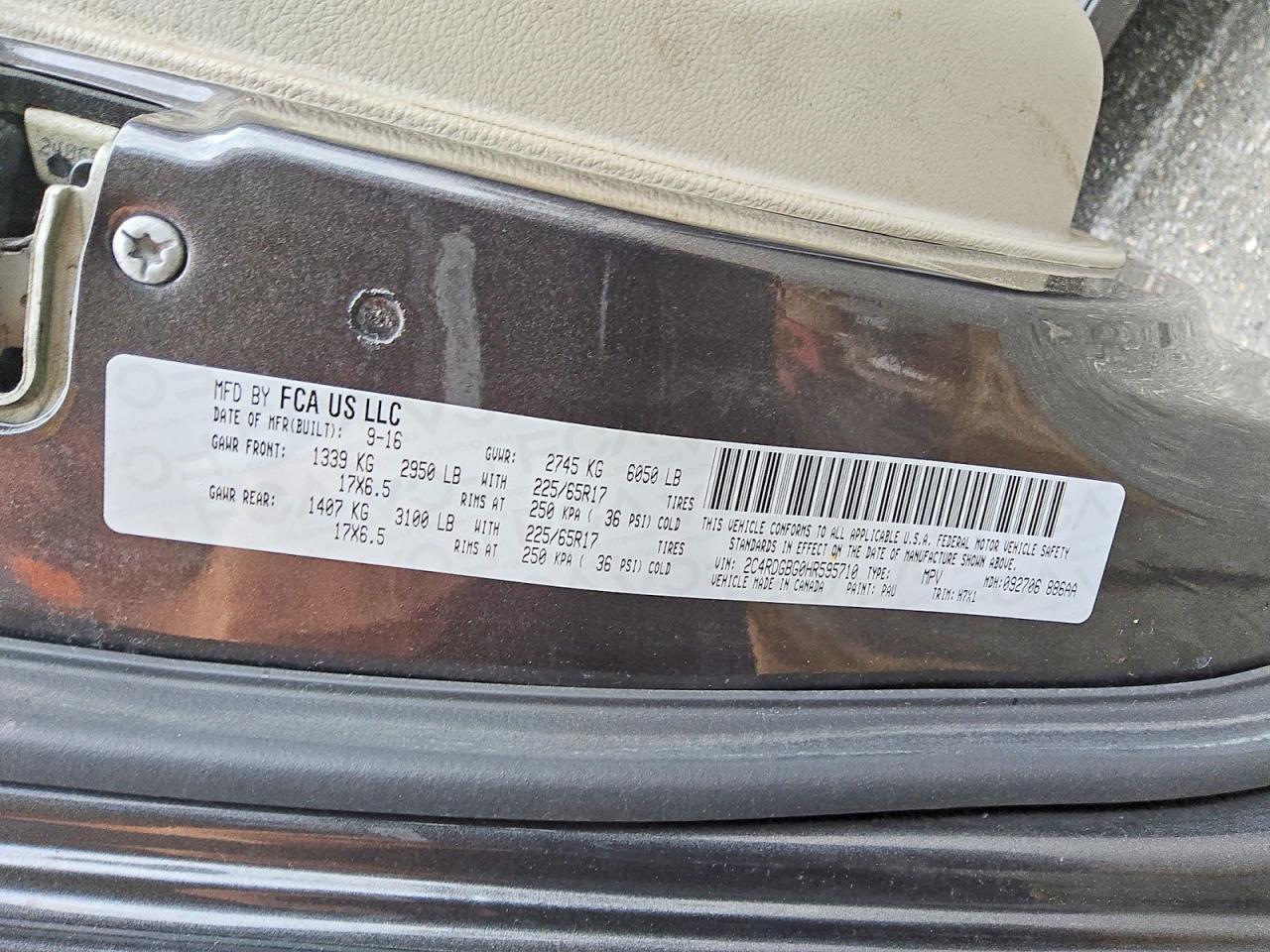 2017 Dodge Grand Caravan Se - zdjęcie 13