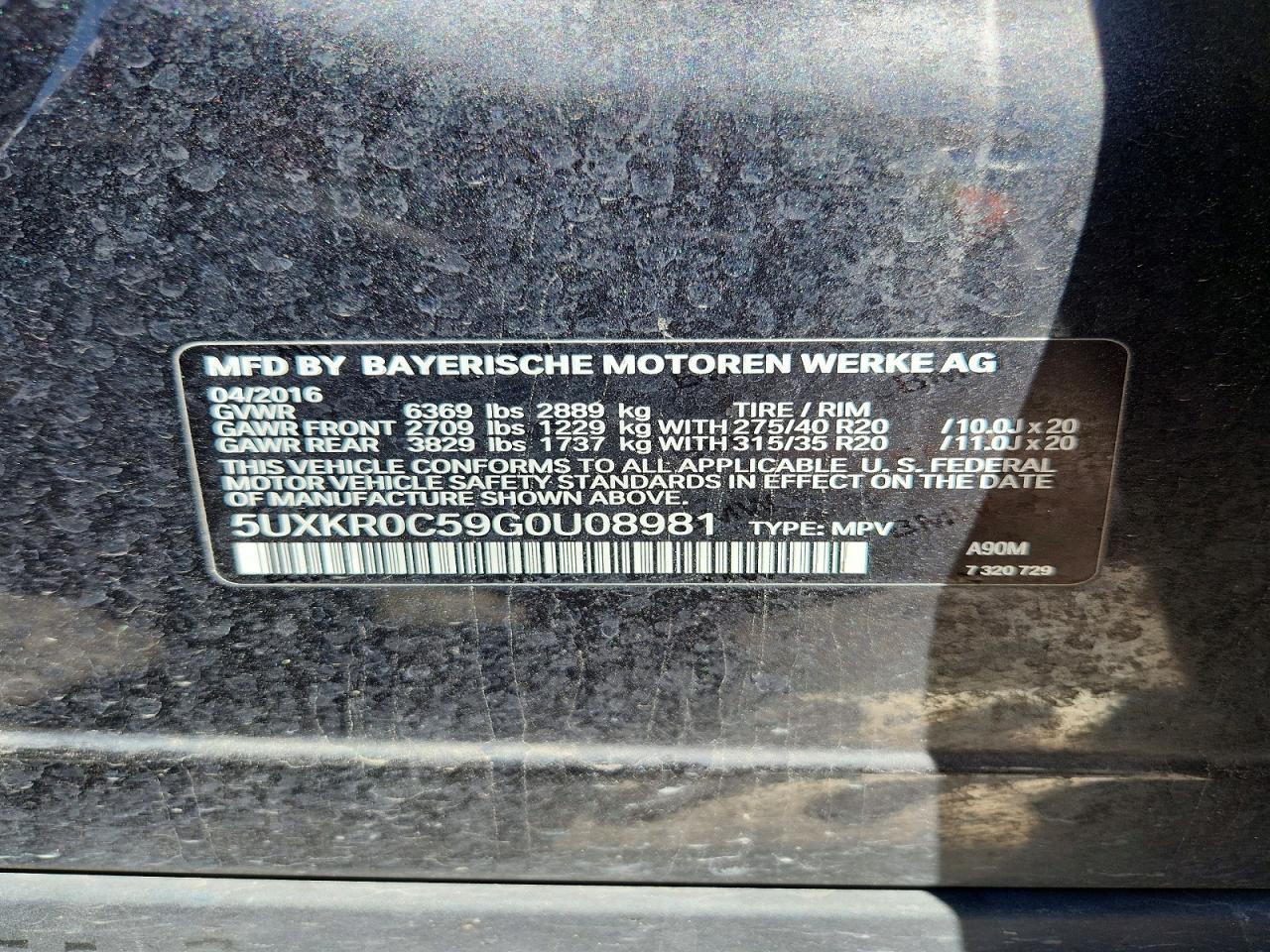 2016 BMW X5 xDrive35I - zdjęcie 13