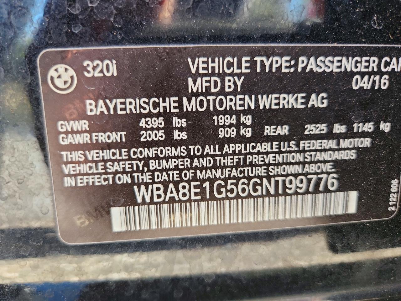 2016 BMW 320I - zdjęcie 14