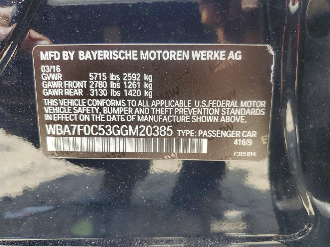 2016 BMW 750 I - zdjęcie 13