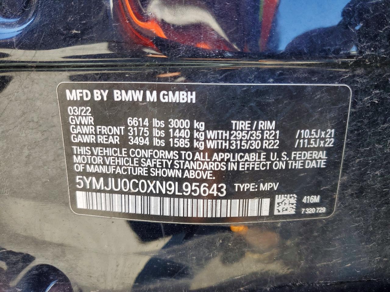 2022 BMW X5 M - zdjęcie 13