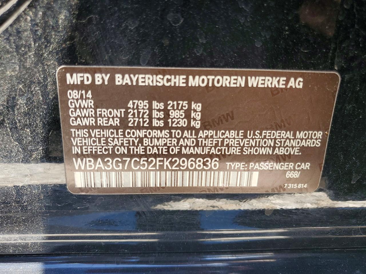2015 BMW 328 Xi - zdjęcie 12