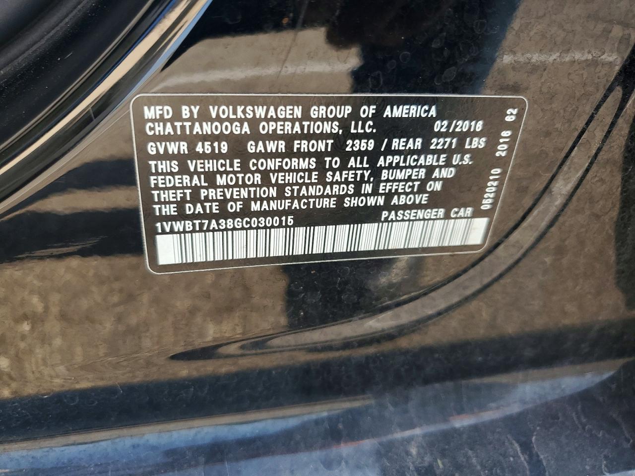 2016 Volkswagen Passat Se - zdjęcie 12