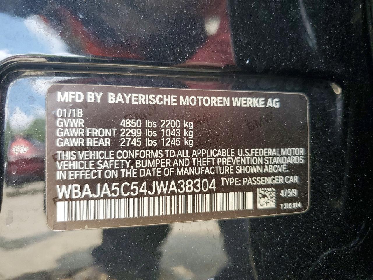 2018 BMW 530 I - zdjęcie 13