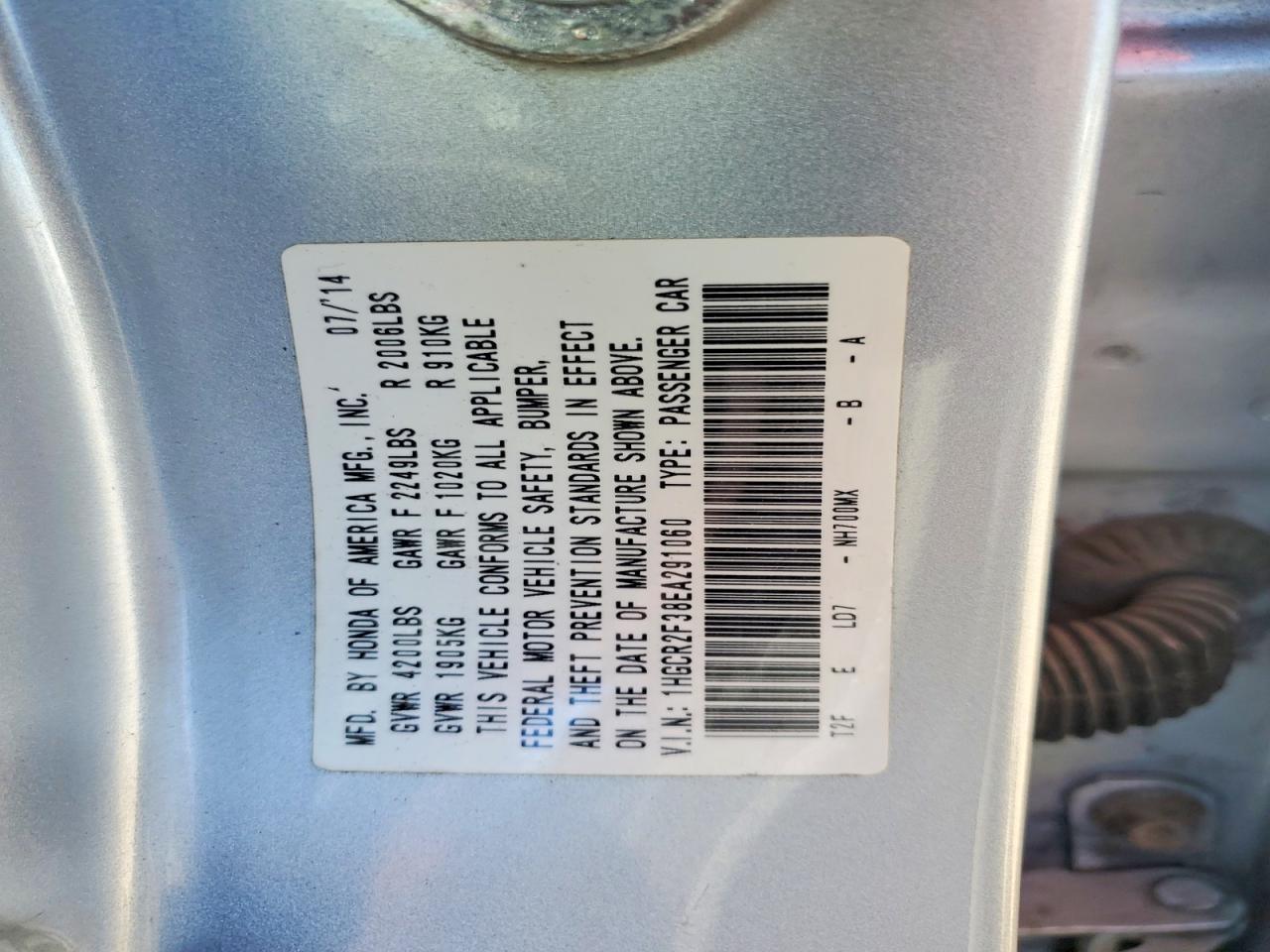 2014 Honda Accord Lx - zdjęcie 12