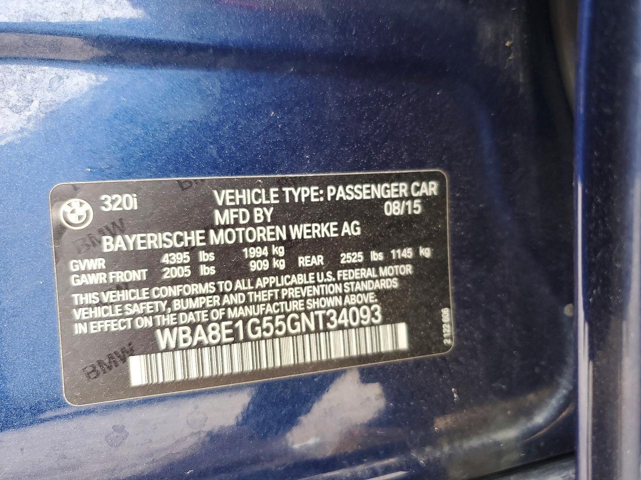 2016 BMW 320 I - zdjęcie 12