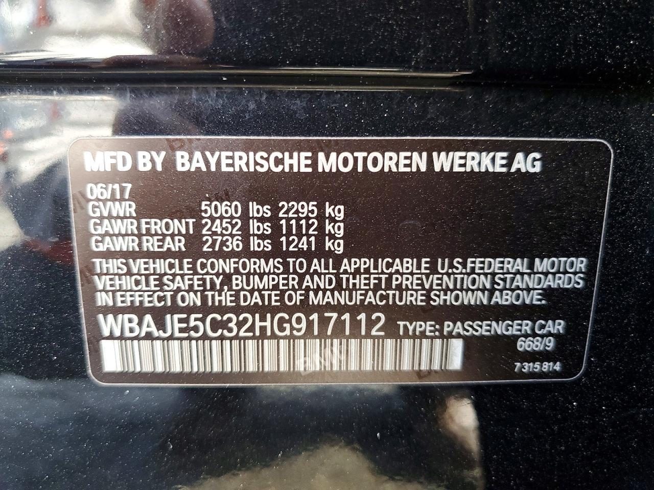 2017 BMW 540 I - zdjęcie 12