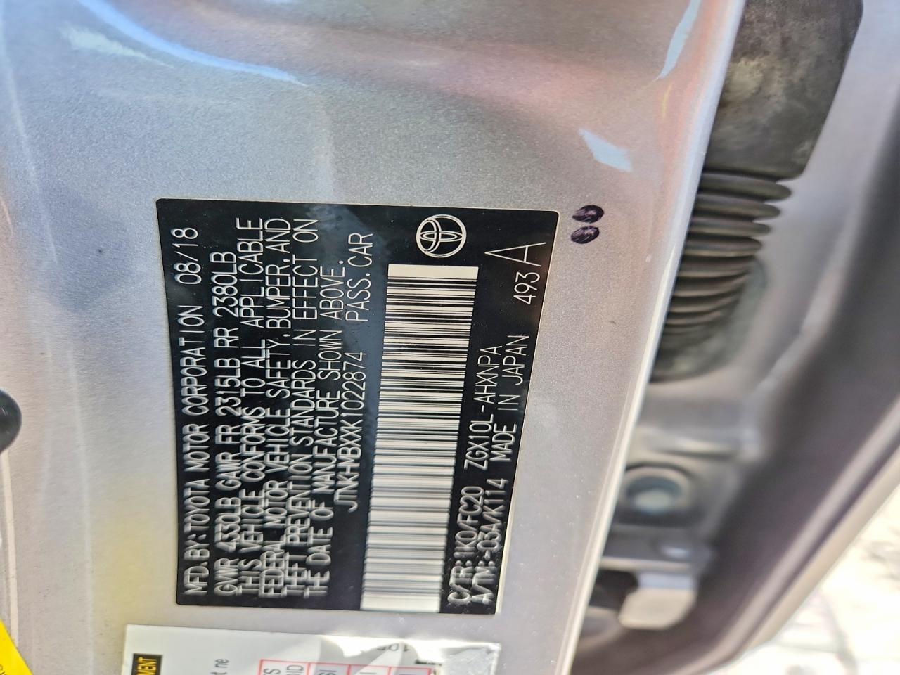 2019 Toyota C-Hr Le - zdjęcie 12