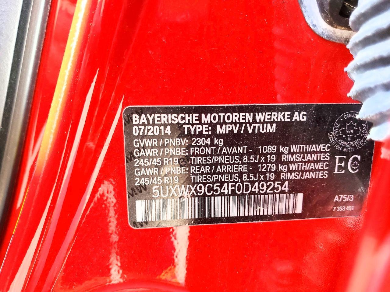 2015 BMW X3 xDrive28I - zdjęcie 13