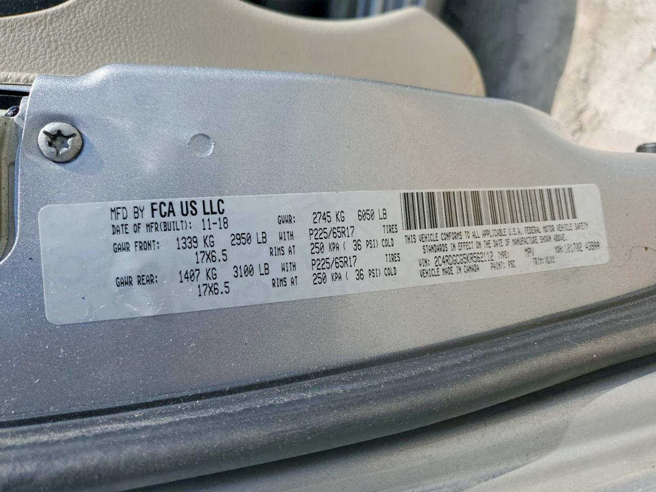 2019 Dodge Grand Caravan Sxt - zdjęcie 13