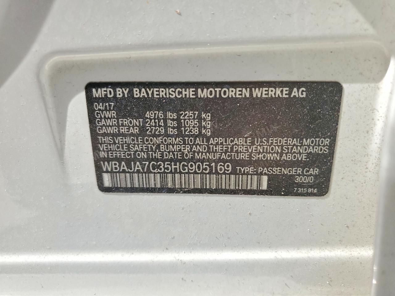 2017 BMW Seria 5 530i - zdjęcie 12