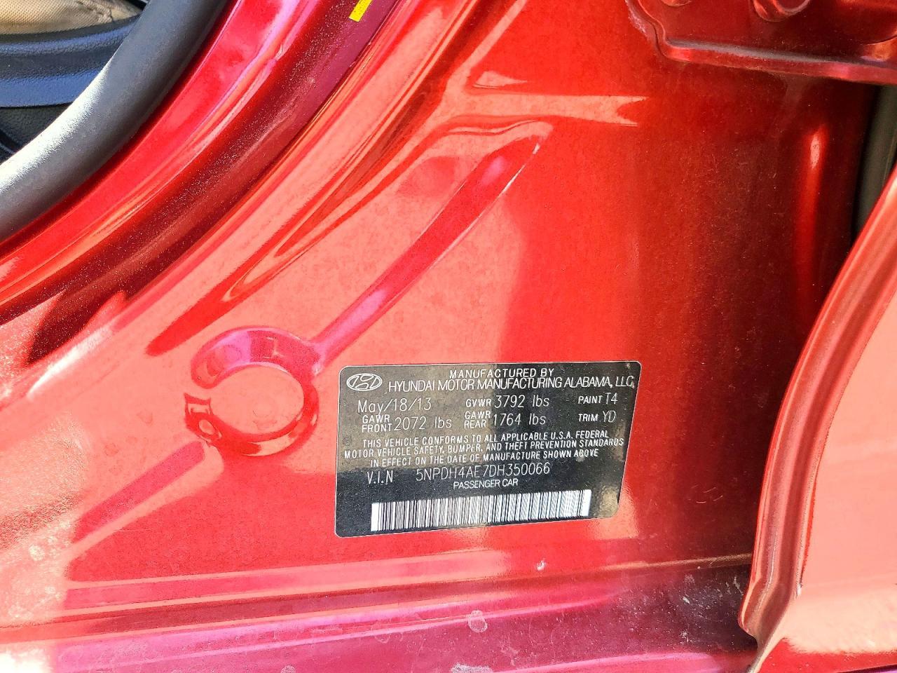 2013 Hyundai Elantra Gls - zdjęcie 12