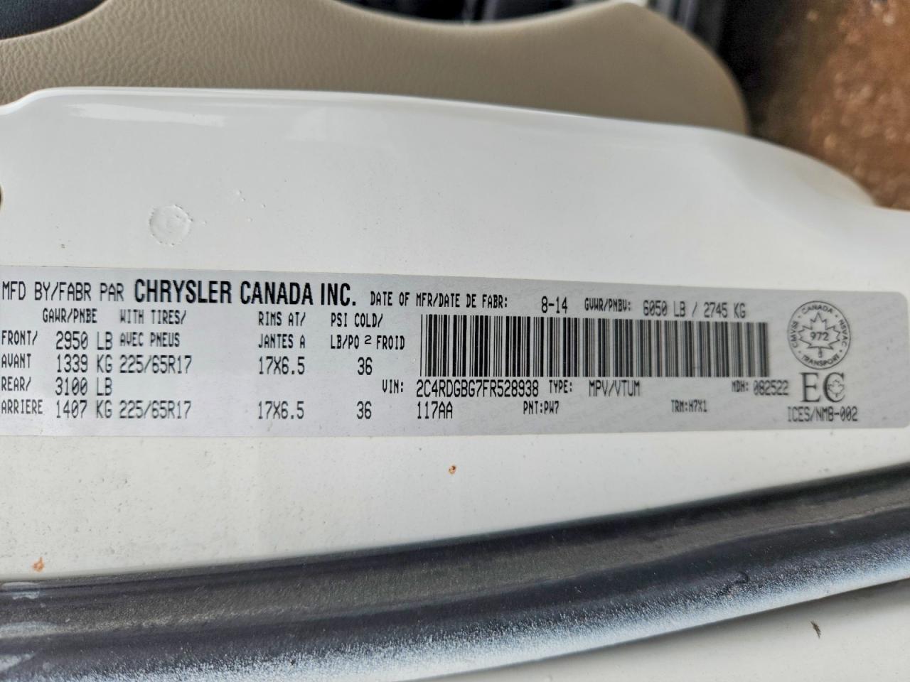 2015 Dodge Grand Caravan Se - zdjęcie 13