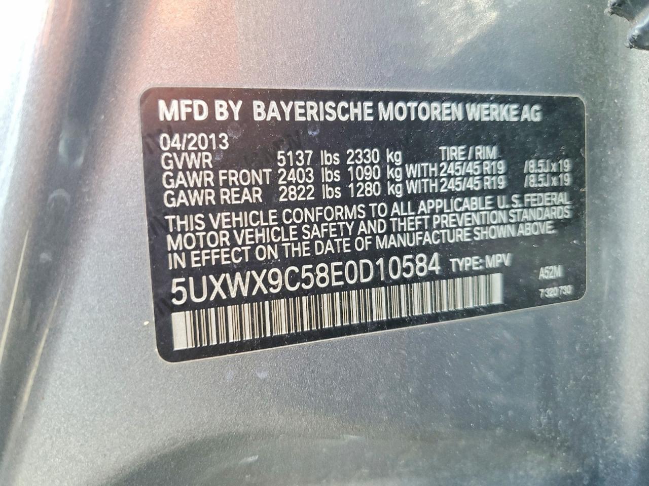 2014 BMW X3 xDrive28I - zdjęcie 13
