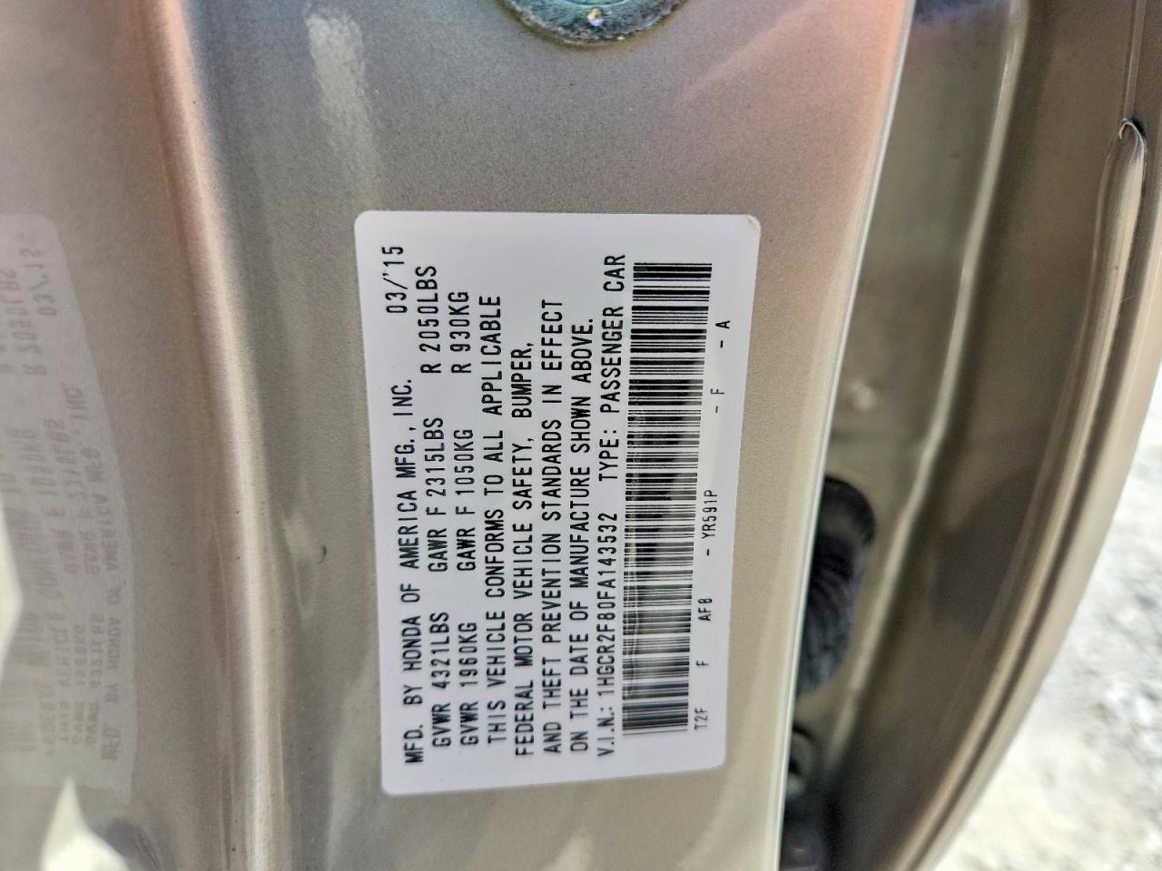 2015 Honda Accord Exl - zdjęcie 12
