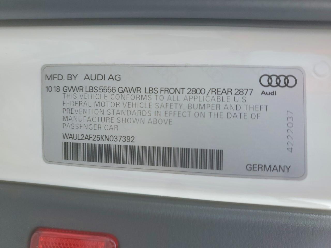 2019 Audi A6 Premium Plus - zdjęcie 12