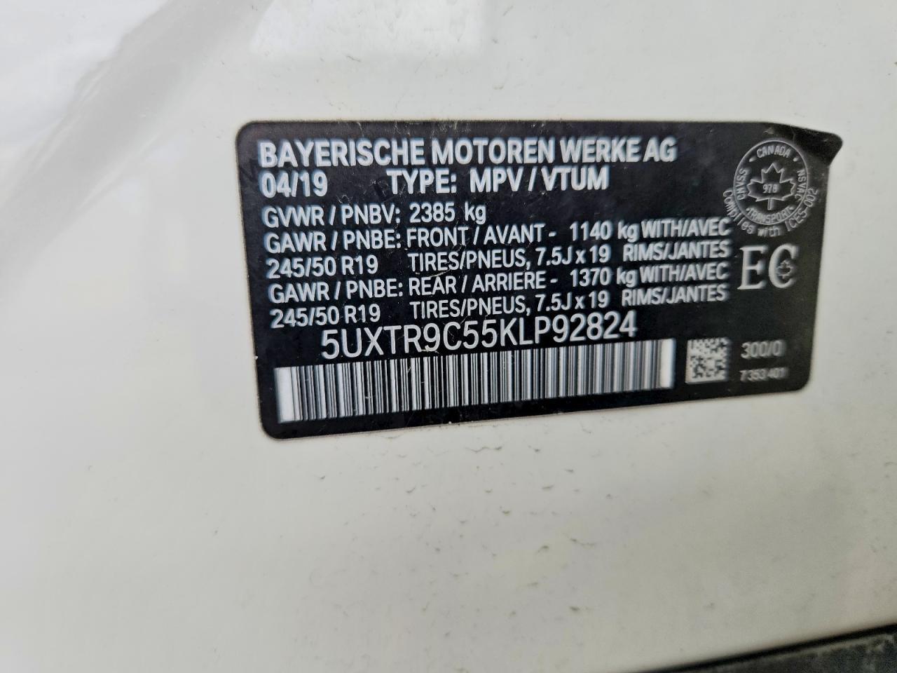 2019 BMW X3 xDrive30I - zdjęcie 13