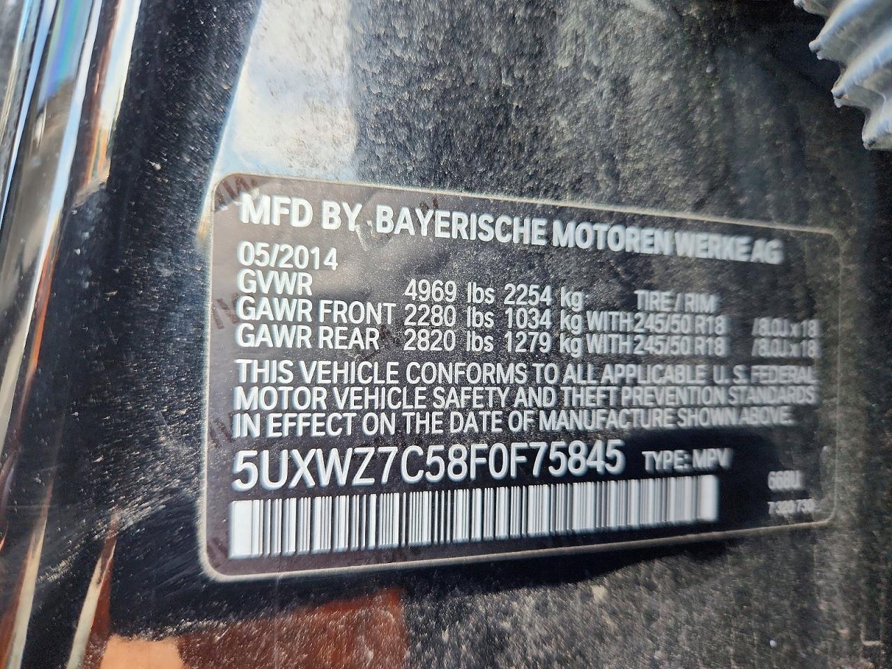 2015 BMW X3 Sdrive28I - zdjęcie 13